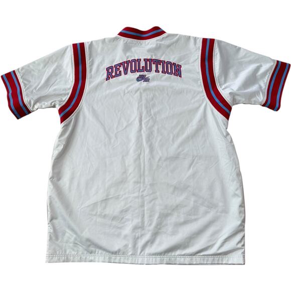 VTG Nike Air Revolution short sleeve zip long jacket white red blue XL - Picture 4 of 16